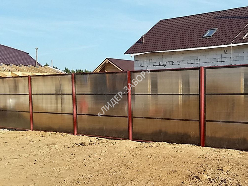 Купить Забор для дачи из поликарбоната